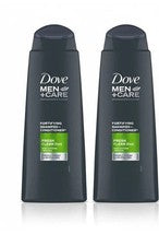 2 x Champú y Acondicionador Fortificante 2 en 1 Dove Men + Care, Fresh Clean, 250 ml
