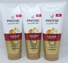 3 x Acondicionador Pantene Color Protect 350 ml Cuidado del Cabello Potenciador del Brillo Forma Pro-V
