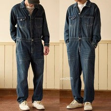 Clásico Hombre Denim Suelto Moda Monos Monos Pantalones Ajustados Jeans Pantalón Vaquero