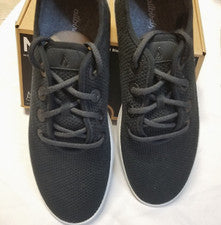 Allbirds Hombre Talla 11 Tree Runner Jet Negro/Blanco Suela-NUEVO (Unisex W12)
