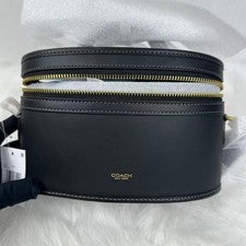 Bolso Bandolera COACH Originals Trail Estuche de Tocador en Cuero/Dorado/Negro CBG93 Nuevo