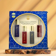 Set de Regalo Perfume Unisex Serie Artesanal Ajmal 4x20ml EDP Spray Lujo Árabe Oud