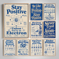 Carteles de aula de ciencias gráficos de pared educativos escuela aula aprendizaje decoración
