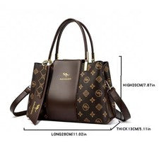 Bolso de lujo con estampado de moda de gran capacidad de cuero suave para mujer,