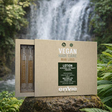 Loción vegana para el cuidado del cabello para el hombre extracto de Serenoa Camelia Ginko Biloba ITALIA 8 Uni
