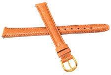 Correa de reloj Timex 7,75" 198 mm de largo para damas y mujeres de cuero genuino tostado de piel de cerdo de 12 mm