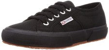 Zapatillas de lona Superga 2750 Cotu para mujer | negras completas | auténticas nuevas