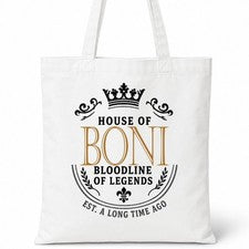 Bolso Shopper Casa Of Algodón Apellido Familiar BONI