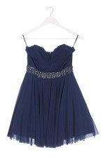 Vestido de cóctel mujer TFNC London elegante azul talla 40 poliéster