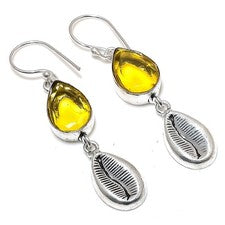 Pendiente de joyería de plata esterlina 925 hecho a mano con piedras...