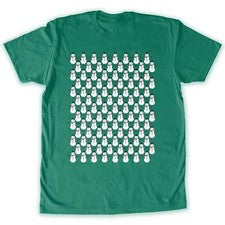 Función - 8 Bit Patrón Muñeco de Nieve Hombre Moda Camiseta Feo Navidad Suéter