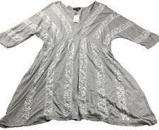 Vestido para mujer Lentejuelas de G-Lish talla S gris lentejuelas cuello en V manga Dolman nuevo con etiquetas $118
