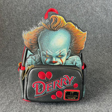Mini mochila iluminada Loungefly IT Pennywise Derry Cosplay exclusiva nueva con etiquetas