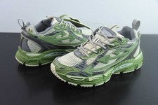Zapatillas Unisex Off Arrow Blanco Be Espalda Derecha Plateado Verde Fluo