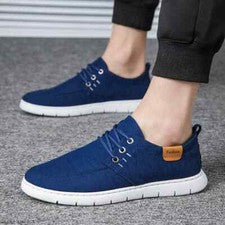 Calzado Deportivo Gimnasia Cómodo Hombre Cordones Azul Oscuro 9002