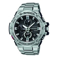 Casio G-Shock Reloj de acero inoxidable con esfera negra de 53 mm GST-B100D-1AER