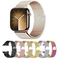 Correa magnética milanesa para Apple Watch serie 11 10 9 38/40/42/44/46/49 mm