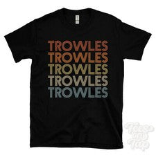 CAMISETA ESTILO RETRO REPETIDO PALETAS Hombre y Mujer Novedad Genial Nombre Regalo