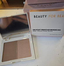 Bronceador Beauty For Real Sun Sculpt Duo Polvo Prensado Mate Brillo Bronce 8g