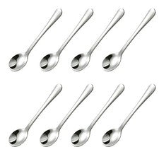Juego de 8 elegantes cucharas pequeñas de acero inoxidable perfectas para tu cocina