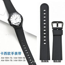 Correa de reloj de goma impermeable premium para Casio AW-90H pulsera deportiva de buceo