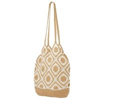 Bolso de Mano Mujer URBAN ORIGINALS Grande Girasol Crochet Hecho a Mano -ARENA~