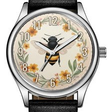 Reloj Pulsera Bumblebee Colorido Ilustración de Insectos Arte Moda Cara 38mm