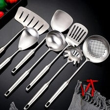 Rebanadas utensilios de cocina cocina conservante mango largo wok espátula