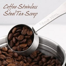 Práctica y fácil de usar cuchara de café de acero inoxidable cuchara medidora
