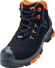 Uvex 2 Botas S3 Botas de Seguridad Zapatos de Trabajo Zapatos Negro/Naranja