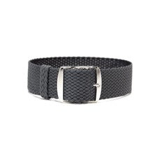 Correa de reloj Perlon gris oscuro de ClassicWatchStraps - 8 anchos de puente