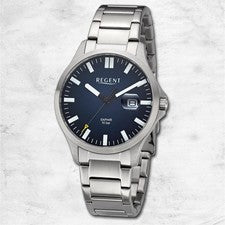 Regent Metal Reloj de los Hombres Pulsera Cuarzo Plata Pulsera de Metal URBA792