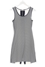 Vestido lápiz Sani Blu rayas escote en U negro blanco 36