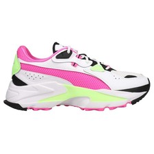 Zapatillas informales PUMA Orkid neón con cordones para mujer rosa, blanco 38540001