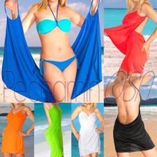 Pareos Pareo Mujer Mini Vestido Moda Verano Sarong Ropa de Playa Tirante