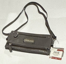 Bandolera pequeña Rosetti para mujer Smoke cartera sin asas cremallera correa desmontable a presión