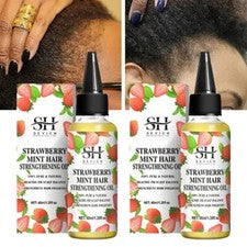 Aceite de crecimiento del cabello fresa cuidado del cabello esencia reparación cabello cuidado dañado tratamiento