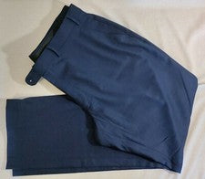 Perry Ellis Portfolio Azul Poliéster Viscosa Spandex Traje Pantalón Vestido 40x32 Nuevo sin Etiquetas