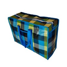 Nueva bolsa de almacenamiento de compras reutilizable con cremallera y asa bolsas de lavandería impermeables