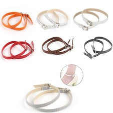 2 piezas correas desmontables para zapatos talón hebilla cinturón correa extraíble tobillo bomba decoraciones