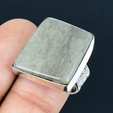 Anillo de joyería de plata esterlina 925 hecho a mano con piedras preciosas d...