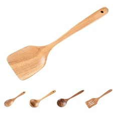 Vajilla cuchara de madera colador vajilla de madera desviación de medición manual contenido del paquete