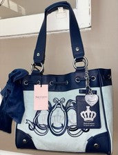 Nuevo con etiquetas Bolso de Mano Juicy Couture Lovers Club Daydreamer Pastel Turquesa Regal Y2K