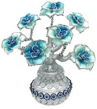 Árbol del Mal de Ojo Azul Turco en Maceta Hogar Oficina Decoración Adorno Regalo 17