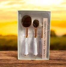 Macy's Beauty Collection Juego de 3 brochas de maquillaje contorno ovaladas envío gratuito en 1 día