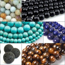 Cuentas de piedras preciosas 4/6/8/10 mm bola piedra preciosa piedra natural opciones