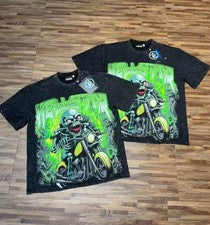 Camiseta Hellstar Para Hombre Negra Algodón NUEVA S-M-L-XL Informal Deportiva
