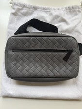 Nuevo Bolso Cinturón Bottega Veneta Intrecciato Cuero Grafito