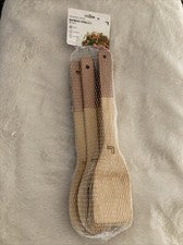 Juego de utensilios de cocina NATURAL BAMBOO, 6- PIEZAS. NUEVO Sharper Image B1