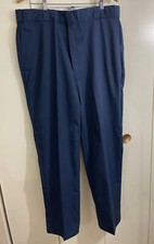 Conjunto de pantalones de trabajo Dickies con forma de liberación de manchas pierna recta azul marino para hombre 40x33